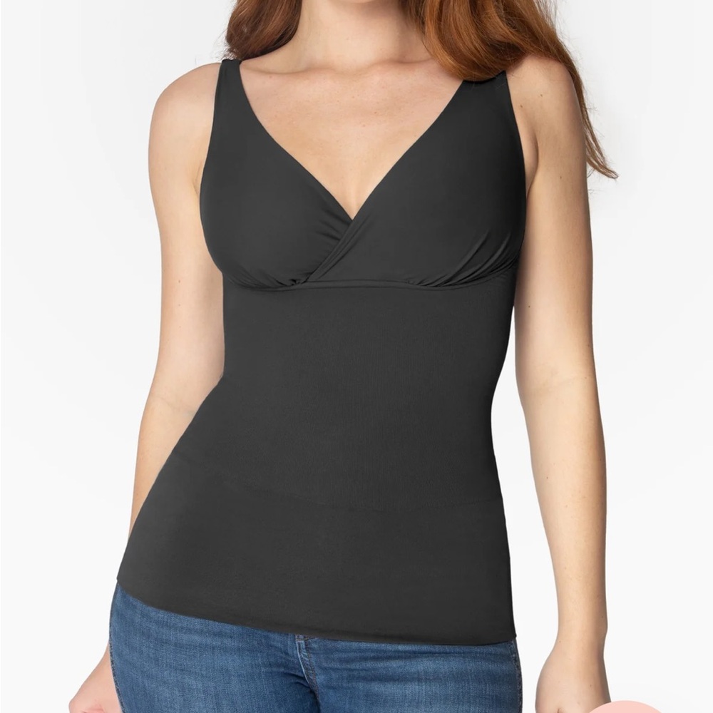 Belly Bandit Mother Tucker Compression Nursing Tank in Black